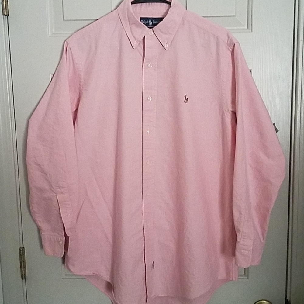 Pink long sleeve Ralph Lauren Dress shirt L